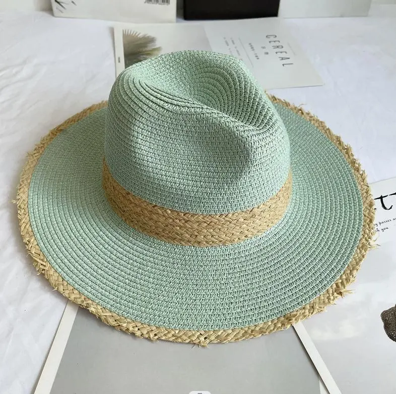 Straw Hat, Fur-Trimmed Straw Hat, Gentleman′s Hat, Top Hat, Sun Visor, Beach Straw Hat