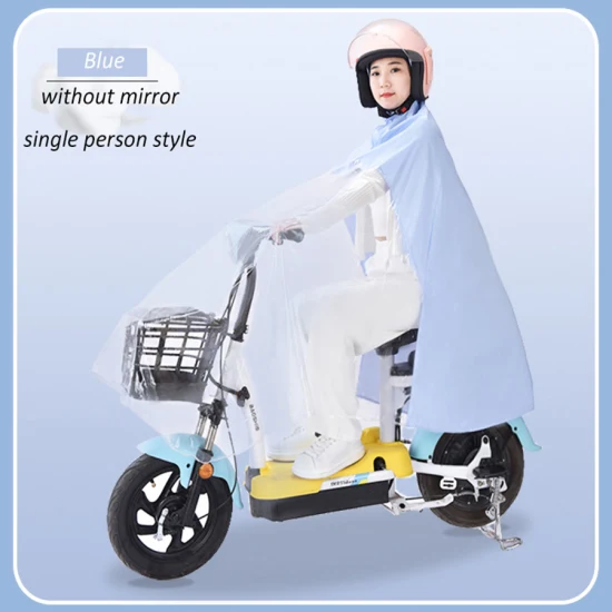 Diseños de revestimiento de poliéster + PU personalizados aceptados, impermeable de alta visibilidad, impermeable, impermeable para motociclistas, Poncho