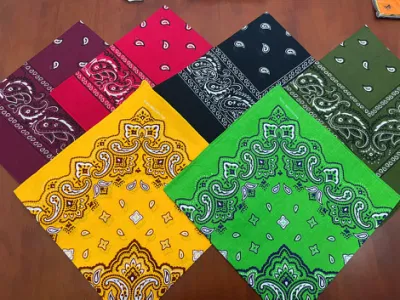 Bandana de Paisley con impresión personalizada de algodón de moda